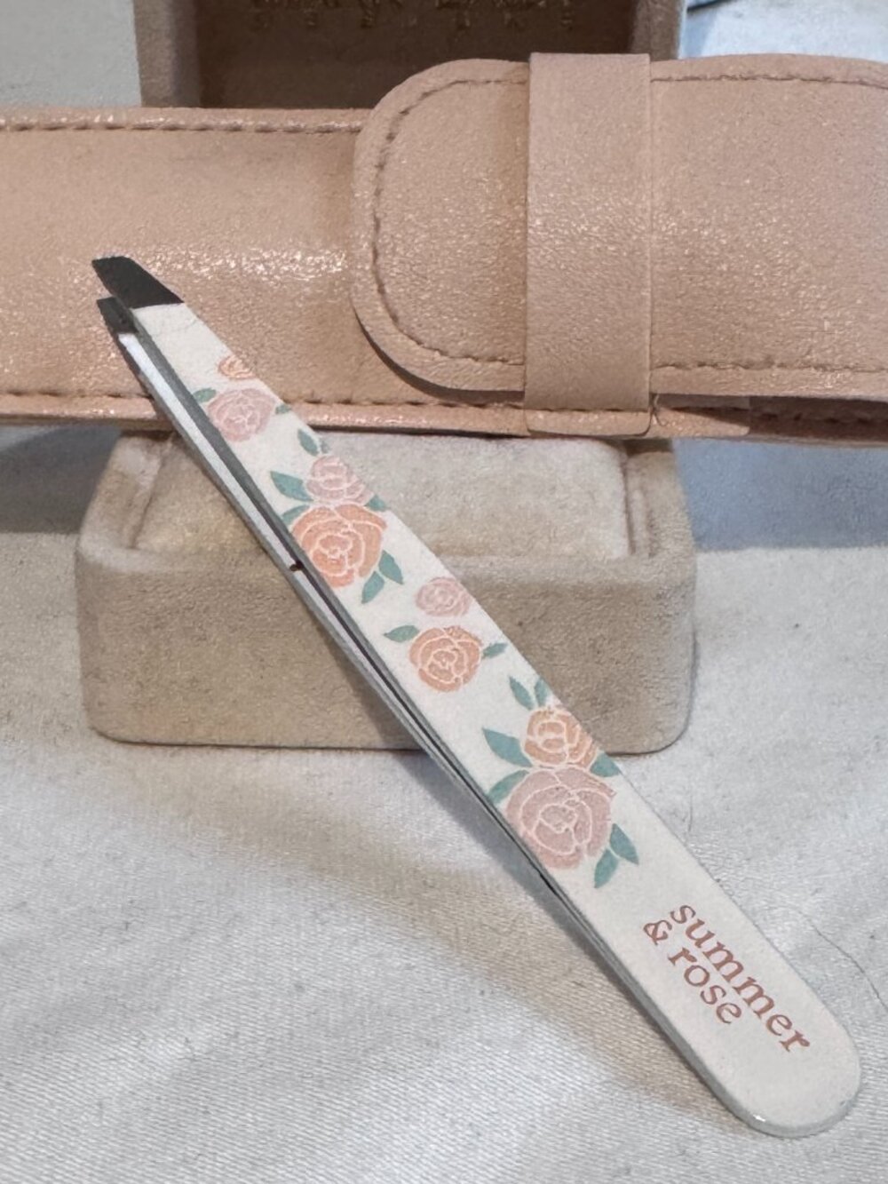 🌸✨ 🌸 Summer & Rose Precision Tweezers & Travel Case | NWT Beauty Essential ✨🌸